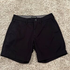 Express black chino shorts 6 inch inseam waist 28, great condition, worn once